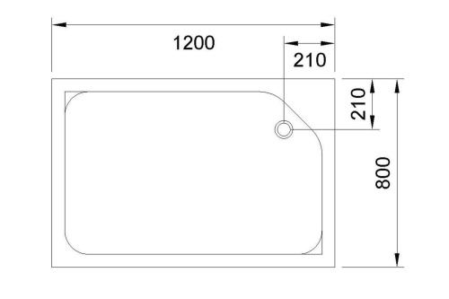Душевой поддон Royal Bath HP RB8120HP-R 120х80 акрил белый с ножками - фото 4