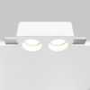 Светильник встраиваемый Maytoni Technical Gyps Modern DL123-GU10-02-W