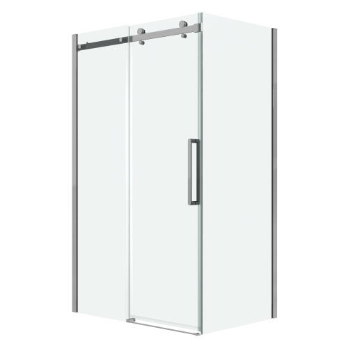 Душевая перегородка Grossman Classic 200.K33.04.80.10.00 80х195 стекло прозрачное профиль хром глянцевый - фото 2