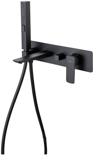 Смеситель для ванны с душем Allen Brau Infinity 5.21007-31 встраиваемый в стену черный - фото 2