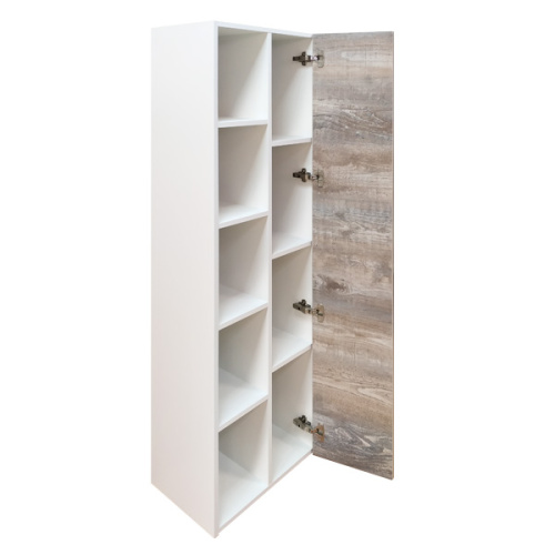 Шкаф-пенал Comforty Турин 00004136455CF 45х32х160 подвесной цвет дуб бежевый - фото 5