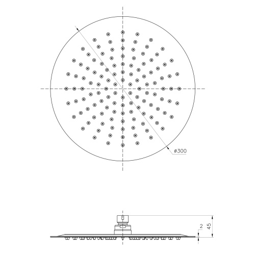 Верхний душ LeMark LM9482S хром - фото 2