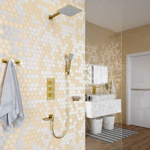 Душевая система Timo Tetra-thermo SX-0179/00SM встраиваемая в стену с термостатом - фото 3