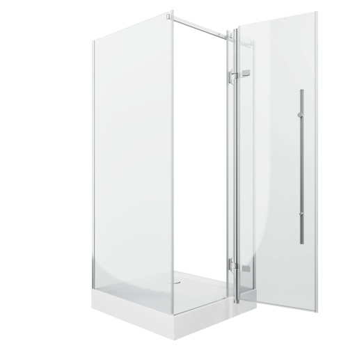 Душевой уголок Grossman Style GR-6090 90х90 стекло прозрачное профиль хром глянцевый без поддона - фото 3