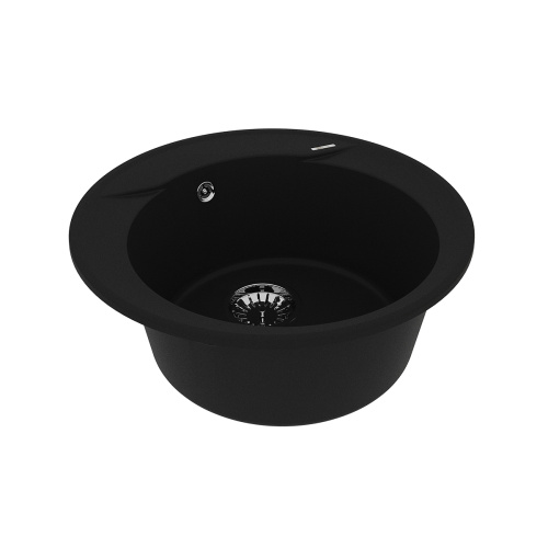 Кухонная мойка LeMark Sula 500 9910001 50х50 цвет антрацит поверхность матовая - фото 2