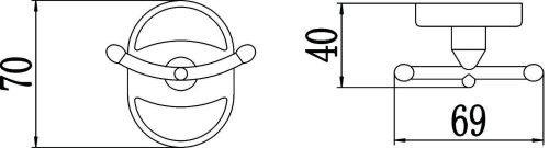 Крючок Savol S-007054 - фото 2