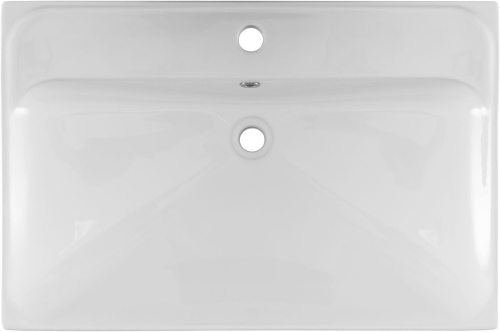 Раковина керамическая Aquanet Flash 00333267 71х47 полувстраиваемая цвет белый 1 отверстие под смеситель - фото 4