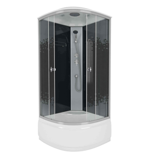 Душевая кабина Niagara Eco 7507 80х80 четверть круга с крышей ориентация универсальная - фото 2