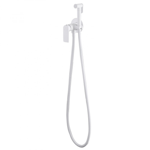 Гигиенический душ со смесителем ABBER Weiss Insel AF8025W белый - фото 2