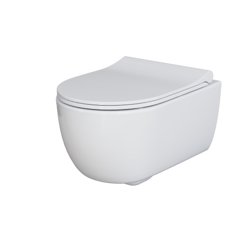 Унитаз подвесной Ambassador Abner 103T20001R-102T20001S белый глянцевый с сиденьем микролифт