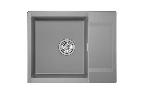 Кухонная мойка Granula 6202, АЛЮМИНИУМ 62х50 цвет серый поверхность матовая - фото 2