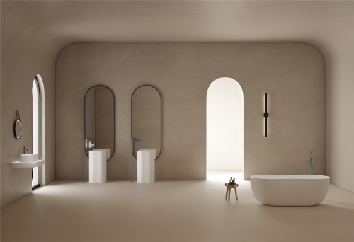 Ванна из искусственного камня Abber Stein AS9604 170х80 отдельностоящая овальная с ножками - фото 5