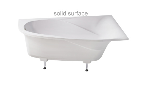 Ванна из искусственного камня Astra-Form Селена 01010081 170х100 угловая асимметричная с ножками - фото 4