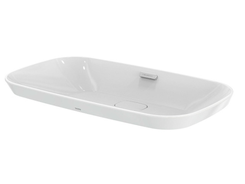 Раковина керамическая Toto LW3717HY#XW 75х45 полувстраиваемая цвет белый без отверстий под смеситель