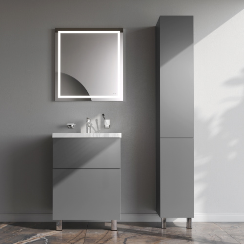 Тумба под раковину Am.Pm Gem M90FSX06022GM32 60х41х81 напольная цвет графит матовый - фото 5