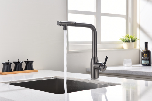 Смеситель для кухни Paulmark VIPER Vi213105-GM на раковину беретта - фото 4