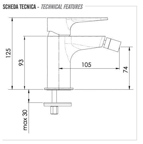 Смеситель Remer Winner W21 на биде хром - фото 2