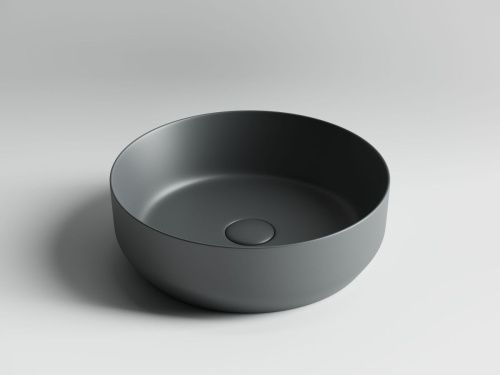 Раковина из сантехнического фарфора Ceramica Nova ELEMENT CN6022MDH 40х40 накладная цвет черный без отверстий под смеситель - фото 4