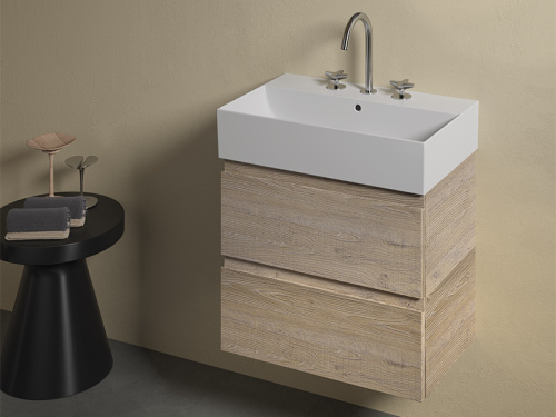 Раковина из санфаянса Hatria BAHIA_13 BH0600365011TS0 60х37 подвесная цвет белый - фото 2