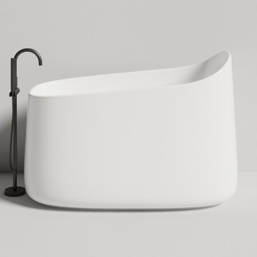 Ванна из литьевго мрамора Salini ORIENTE 1043101MF 140х80 отдельностоящая асимметричная - фото 4