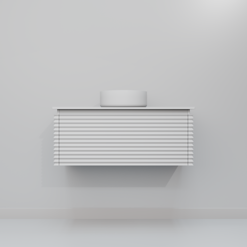 Тумба с раковиной Art Decco Jacqueline (Жаклин) AJC10W34S300 100x45x40 подвесная цвет белый - фото 4