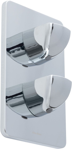 Смеситель для ванны с душем Allen Brau Infinity 5.21116-00 встраиваемый в стену хром с термостатом - фото 2