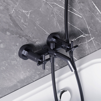 Смеситель для ванны и душа Damixa Neo Classic 271000000 настенный графит