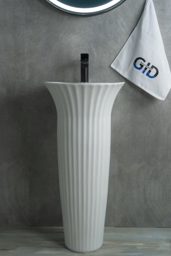 Раковина керамическая Gid Autonomo 81113 41х41 напольная цвет белый 1 отверстие под смеситель - фото 4