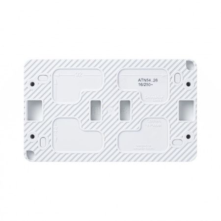 Розетка 2-ая с/з со шторками 16А Systeme Electric AtlasDesign (АтласДесигн) ATN540126
