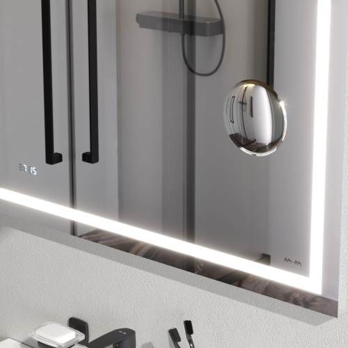 Зеркало в ванную Am.Pm Gem M91AMOX0803WG 80х70 цвет серебро - фото 5