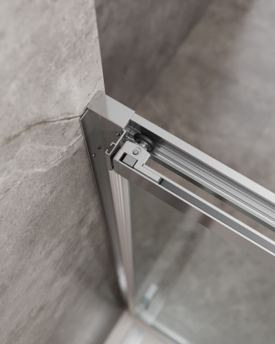 Душевая дверь Cezares MOLVENO MOLVENO-BF-3-90-C-Cr-IV 90х195 стекло прозрачное профиль хром глянцевый - фото 5