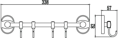 Крючок Savol S-008204 - фото 2