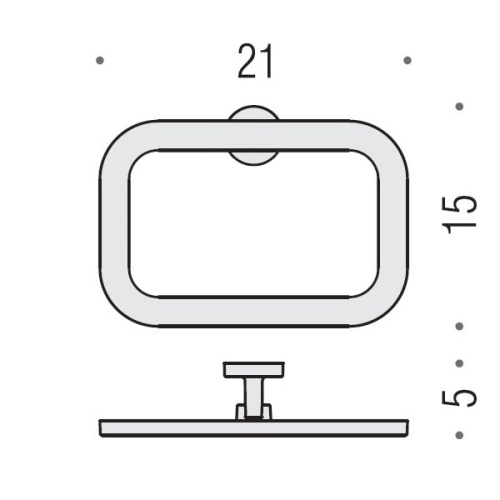 Полотенцедержатель Colombo Nordic B5231.CR - фото 2