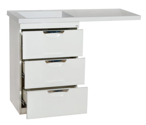 Тумба под раковину Misty Куба П-Куб01060-0113Я 55х46х87 напольная цвет белый - фото 5