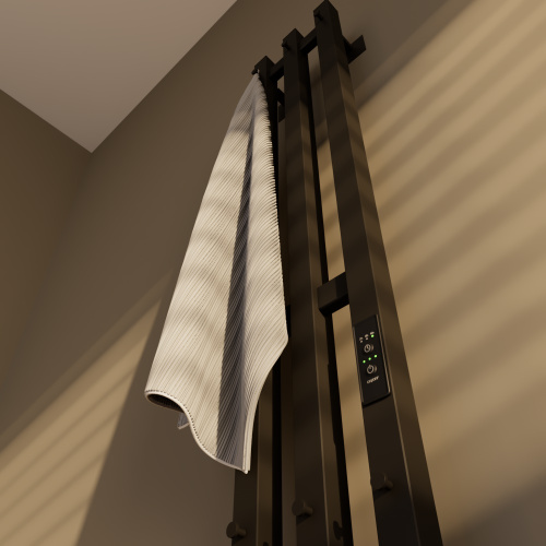 Полотенцесушитель Altasan АргоПроф АргоПроф12017ЧМ подвесной 17х121 электрический черный муар - фото 5