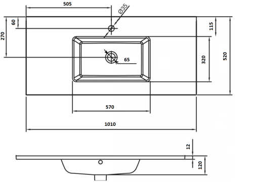 Раковина стеклянная Armadi Art NeoArt 852-100-S 101х52 полувстраиваемая цвет серебро 1 отверстие под смеситель - фото 2