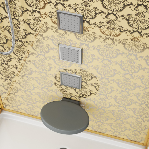 Душевая кабина Niagara Luxe 7714G 100х90 прямоугольная с крышей ориентация универсальная - фото 5