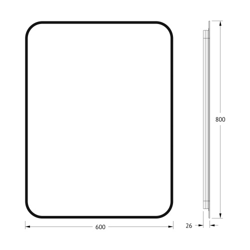 Зеркало в ванную Defesto AURA DF 2967 60х80 - фото 2