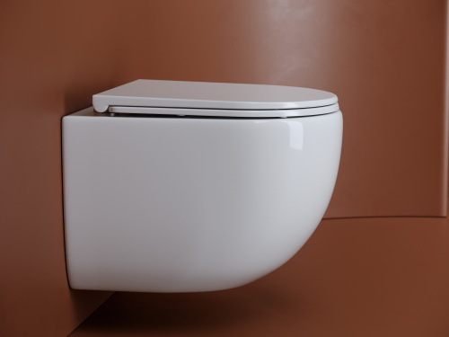 Унитаз подвесной Ceramica Nova UP CN4007 белый с сиденьем микролифт безободковый смыв торнадо - фото 3