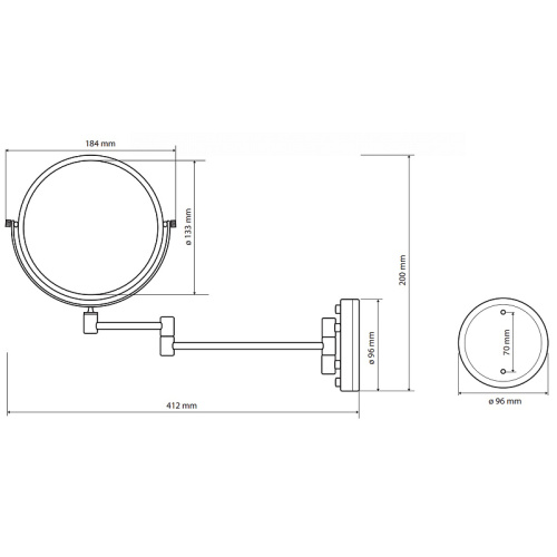Полка в ванную Bemeta ALFA 102402243 - фото 2