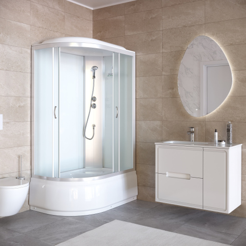 Душевая кабина Taliente TA-12080M(R) 120х80 асимметричная с крышей ориентация правая - фото 3