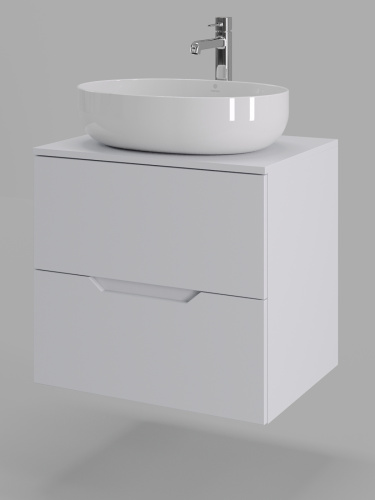 Тумба с раковиной Orange Line Li-60TuwMDF+B05-520W 61х46х70 - фото 2