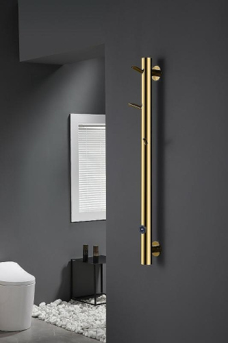 Полотенцесушитель Boheme OAK 724-G подвесной электрический золото - фото 2