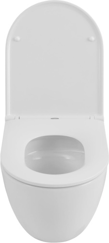 Чаша унитаза подвесная Allen Brau Priority Tornado 4.31008.20 цвет белый без сиденья безободковая душевой смыв - фото 3