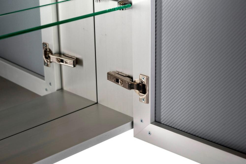 Зеркало-шкаф De Aqua Алюминиум 00261749 50х14х77 подвесной - фото 5