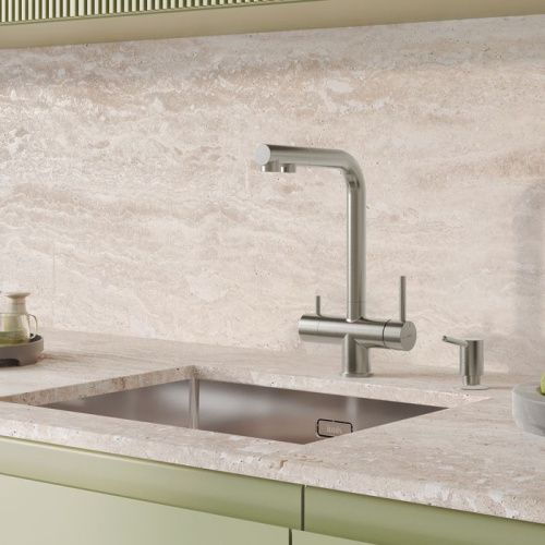 Смеситель для кухни IDDIS Umbra UMBBNPFi05 на мойку сатин - фото 2