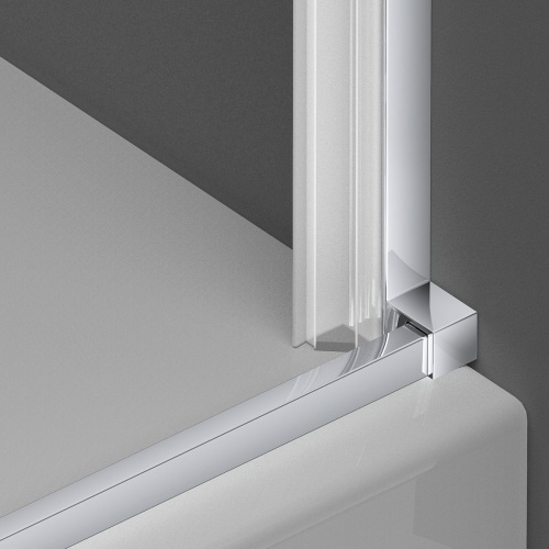 Душевая дверь Vincea Alpha VDP-3AL950MT 95х195 стекло текстурное профиль хром глянцевый - фото 5