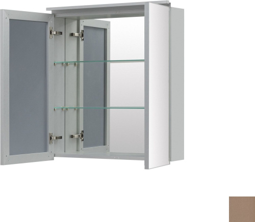 Зеркало-шкаф De Aqua Алюминиум 00261765 70х14х77 подвесной - фото 5