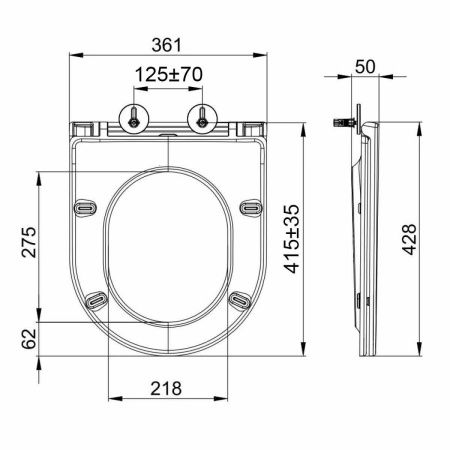 Унитаз подвесной LeMark Glazer 9614003 белый с сиденьем микролифт безободковый смыв торнадо