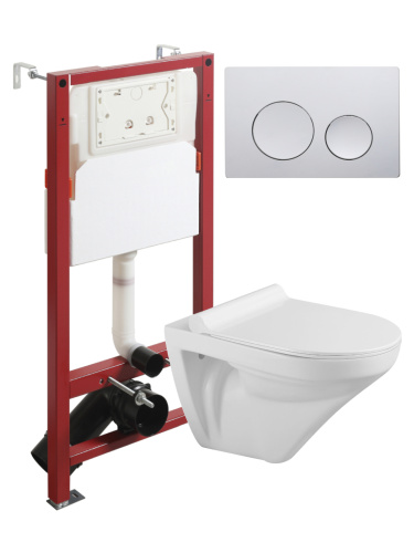 Комплект унитаз с инсталляцией и клавишей смыва Agger ATI06100+APB100 - фото 2